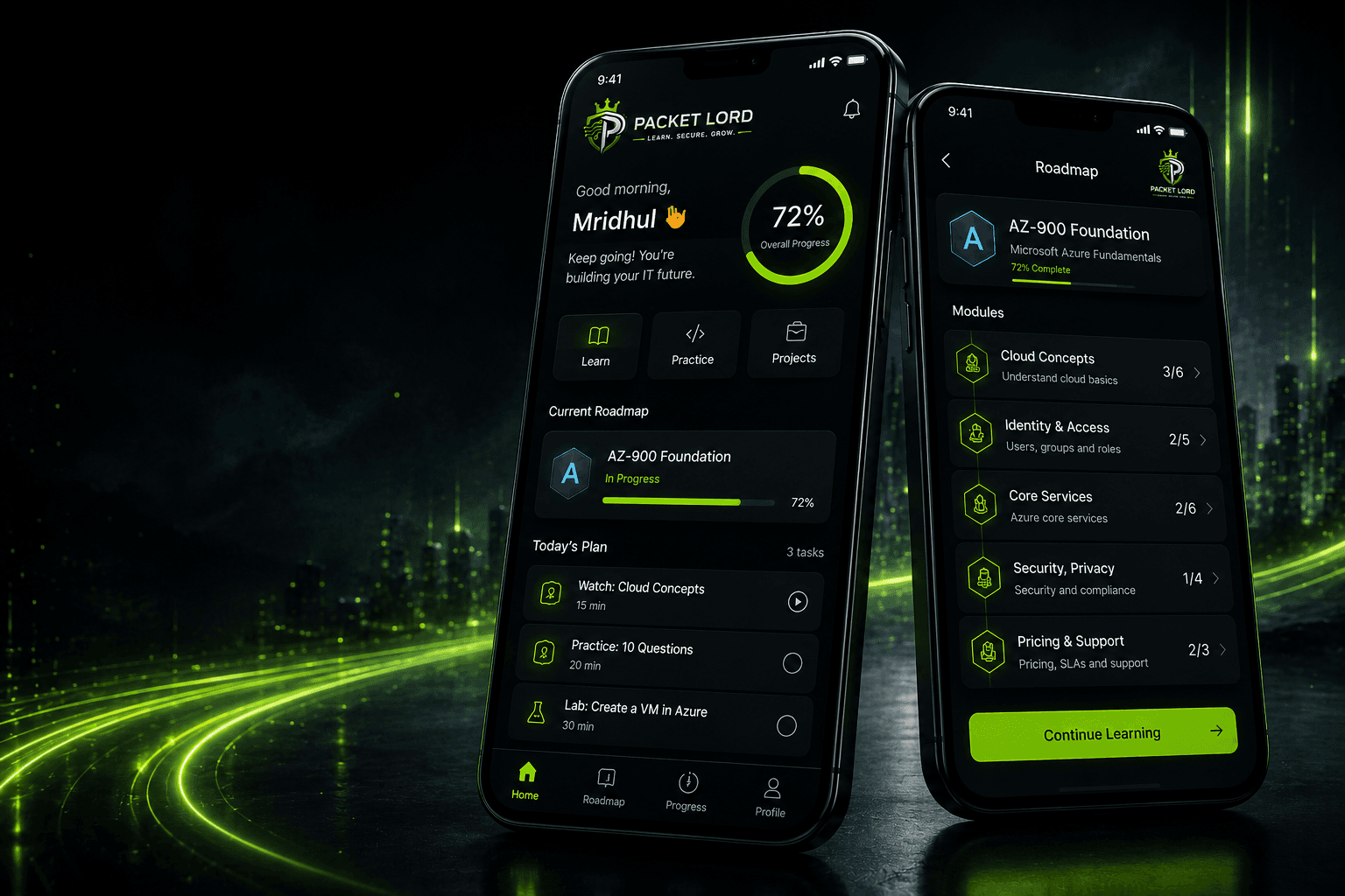 Packet Lord mobile app preview